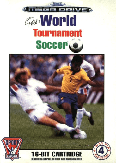 Pele World Tournament Soccer box art for Sega Mega Drive